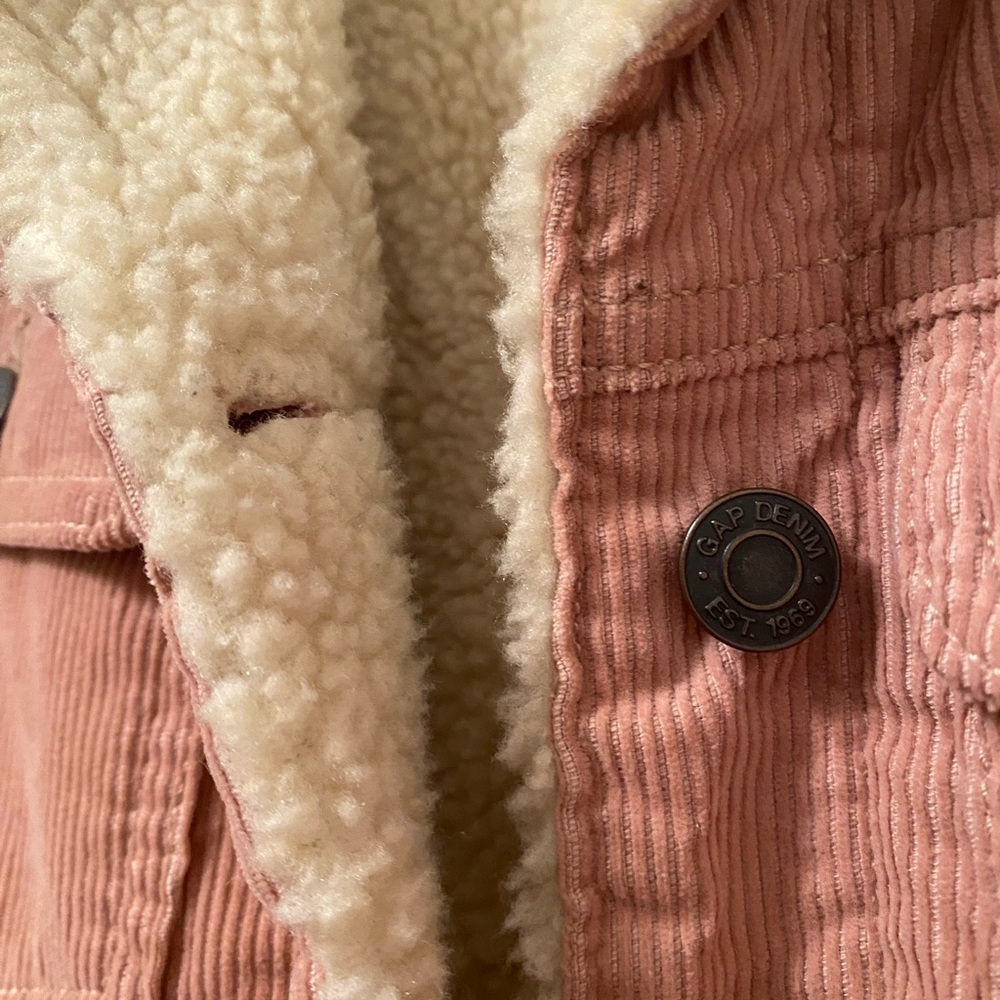 Gap Factory Vintage Denim Sherpa Jacket Size XS - Picture 3 of 14